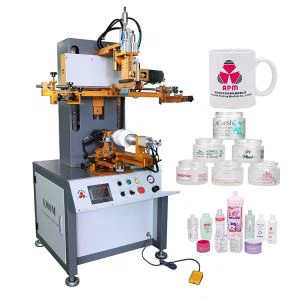 Nouvelle machine d'impression semi-automatique d'écran en soie pour les bouteilles de cosmétiques en plastique